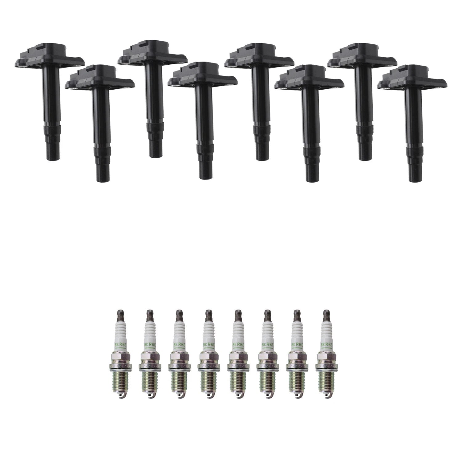 Set of 8 Ignition Coils & NGK Spark Plugs for Audi A6 Quattro S6 4.2 V8 (2002–2005)