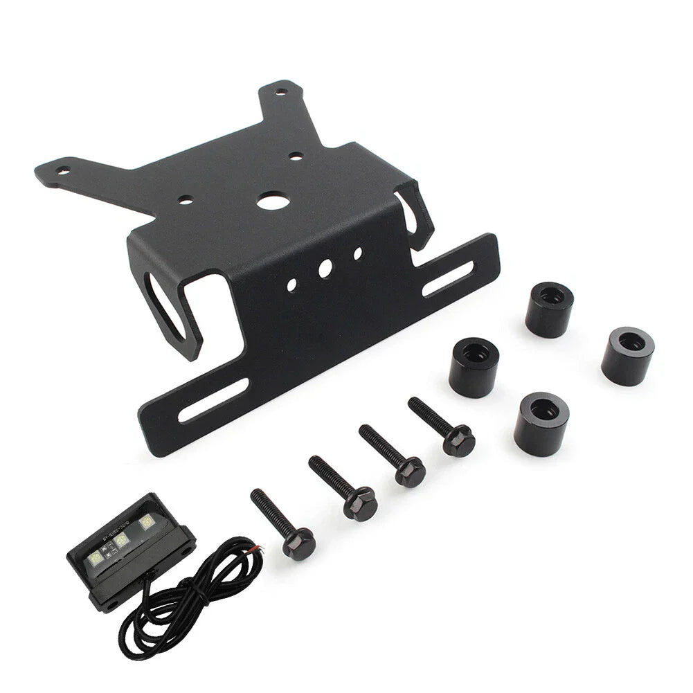 Rear License Plate Holder Frame with Light for Suzuki SV650 (2016-2021)
