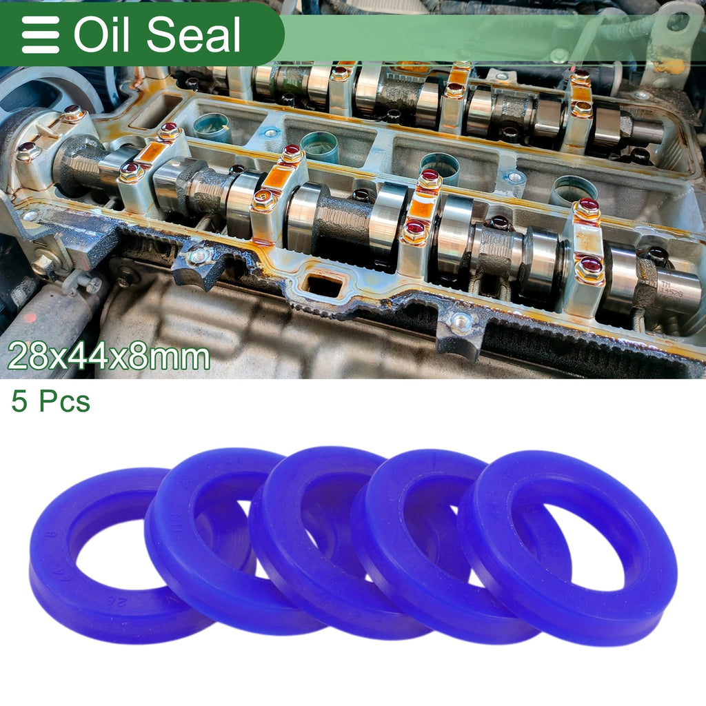 Set of 5 Oil Seal Rotary Shaft Seal 28x44x8mm High Pressure TPU