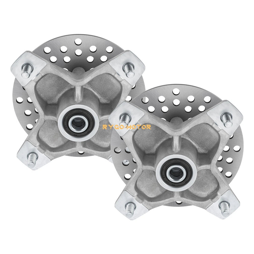 2 Front Wheel Hub & Rotor Kit for Yamaha Raptor 660R 700 700R (2001–2014)