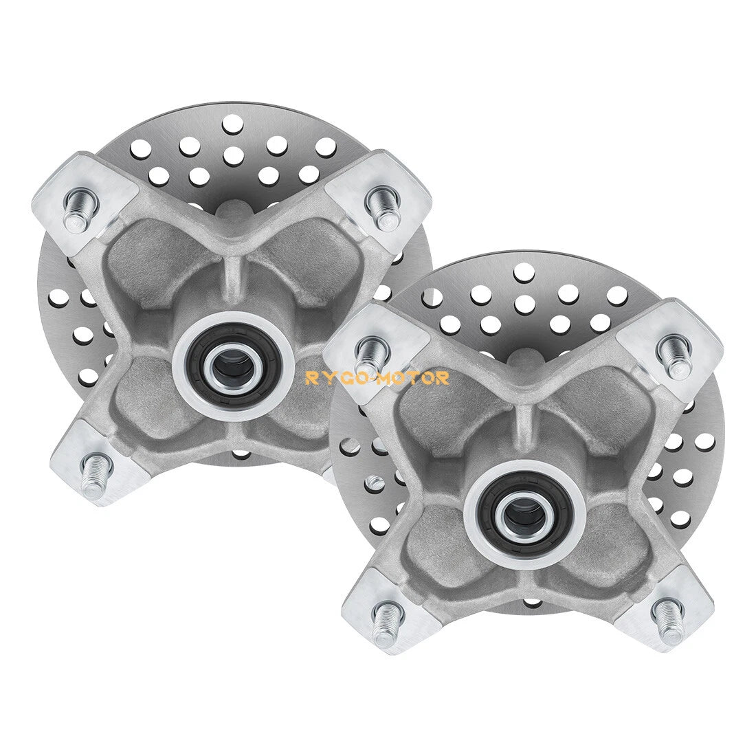 2 Front Wheel Hub & Rotor Kit for Yamaha Raptor 660R 700 700R (2001–2014)