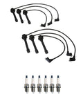 Denso 7mm Wire Set & 6 U-Groove Spark Plugs for Dodge Mitsubishi V6