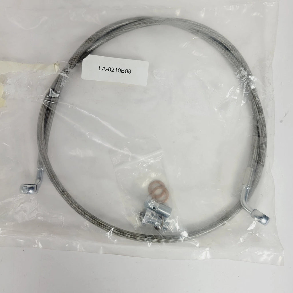 Braided Stainless Steel Brake Line for Harley Street Bob (2006–2016) LA-8210B-08