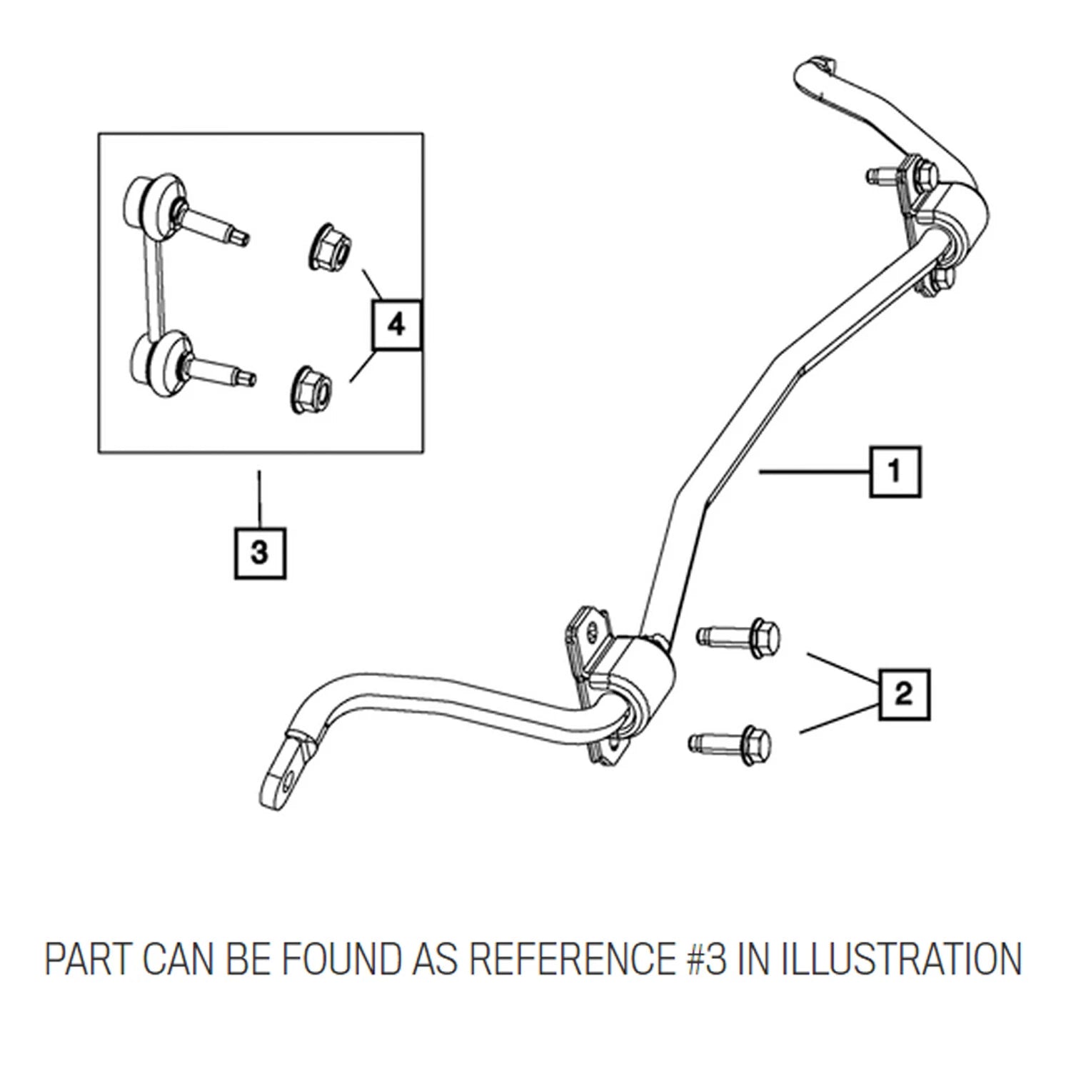Rear Suspension Stabilizer Bar Link Kit for Dodge Durango (2011–2023)