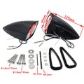 LED Side Mounted Pig Spotter Rearview Mirrors for Suzuki Honda Kawasaki Yamaha