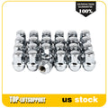 Set of 24 Bulge Acorn Lug Nuts 14x1.5 Chrome for Ford F150 Expedition