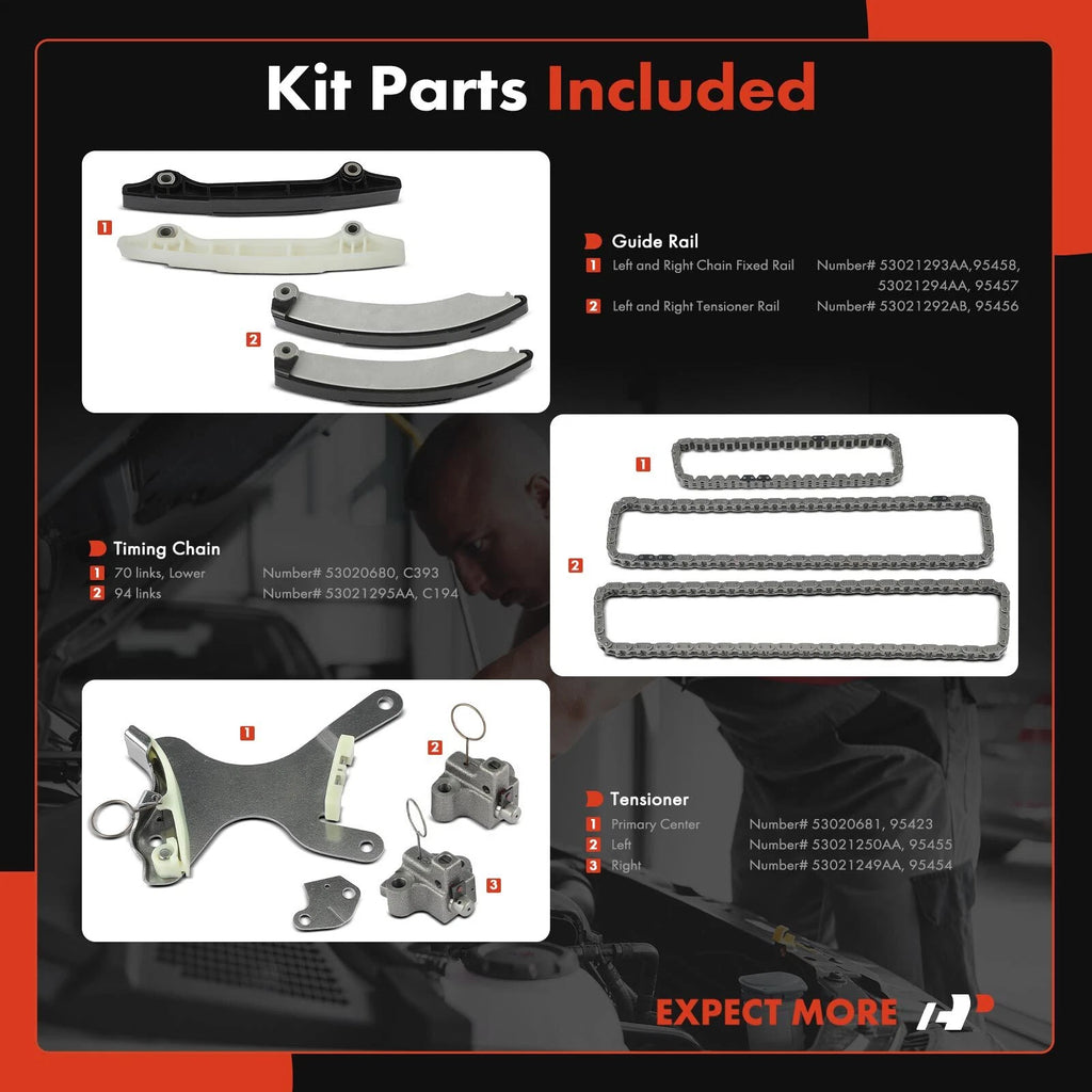 10x Timing Chain Kit for Ram 1500 (2011-2012)