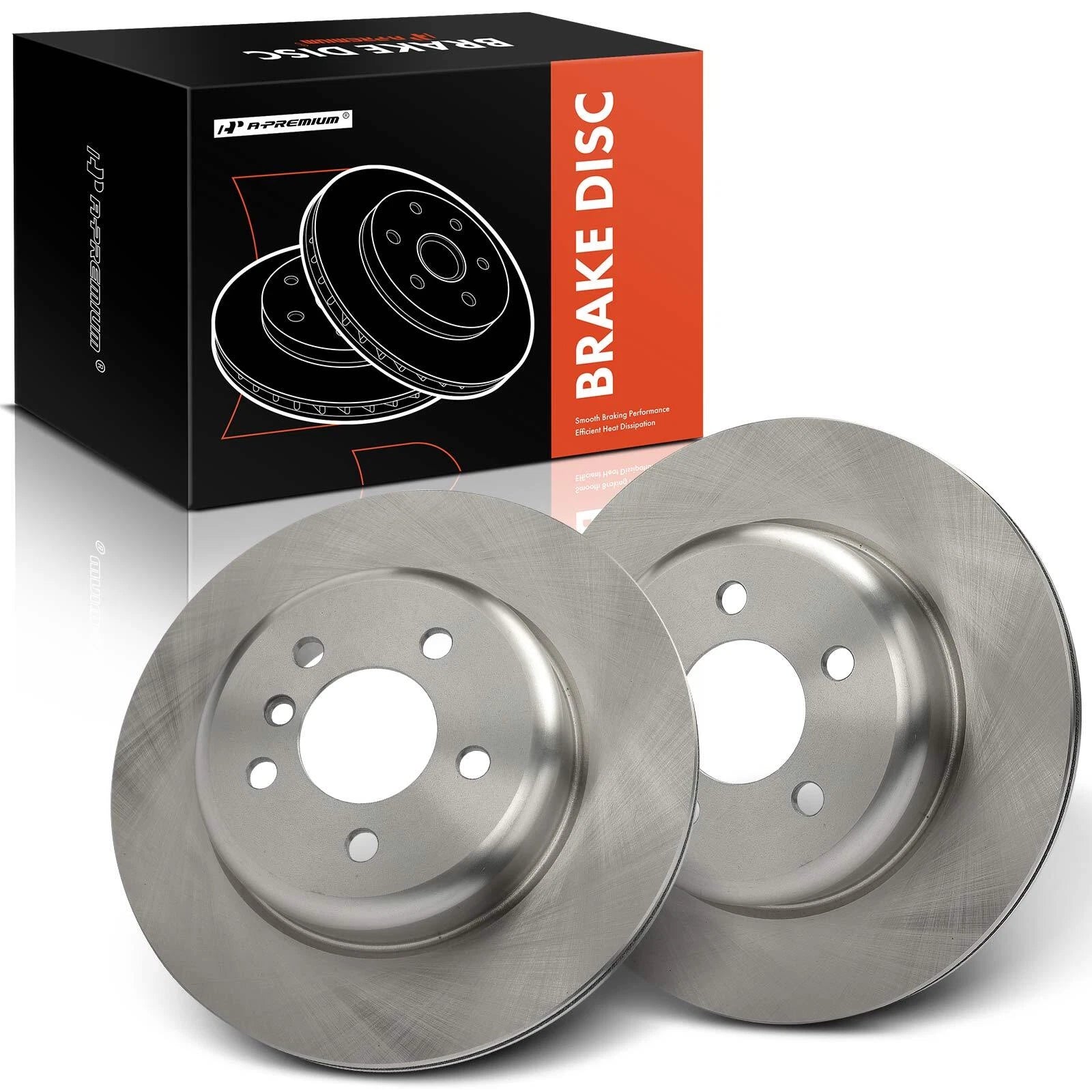 2Pcs Rear Disc Brake Rotors for BMW F10 528i 535d 535i xDrive (2011–2017)