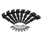 Set of 8 Ignition Coils & Spark Plugs for BMW E60 E65 (2001–2010)