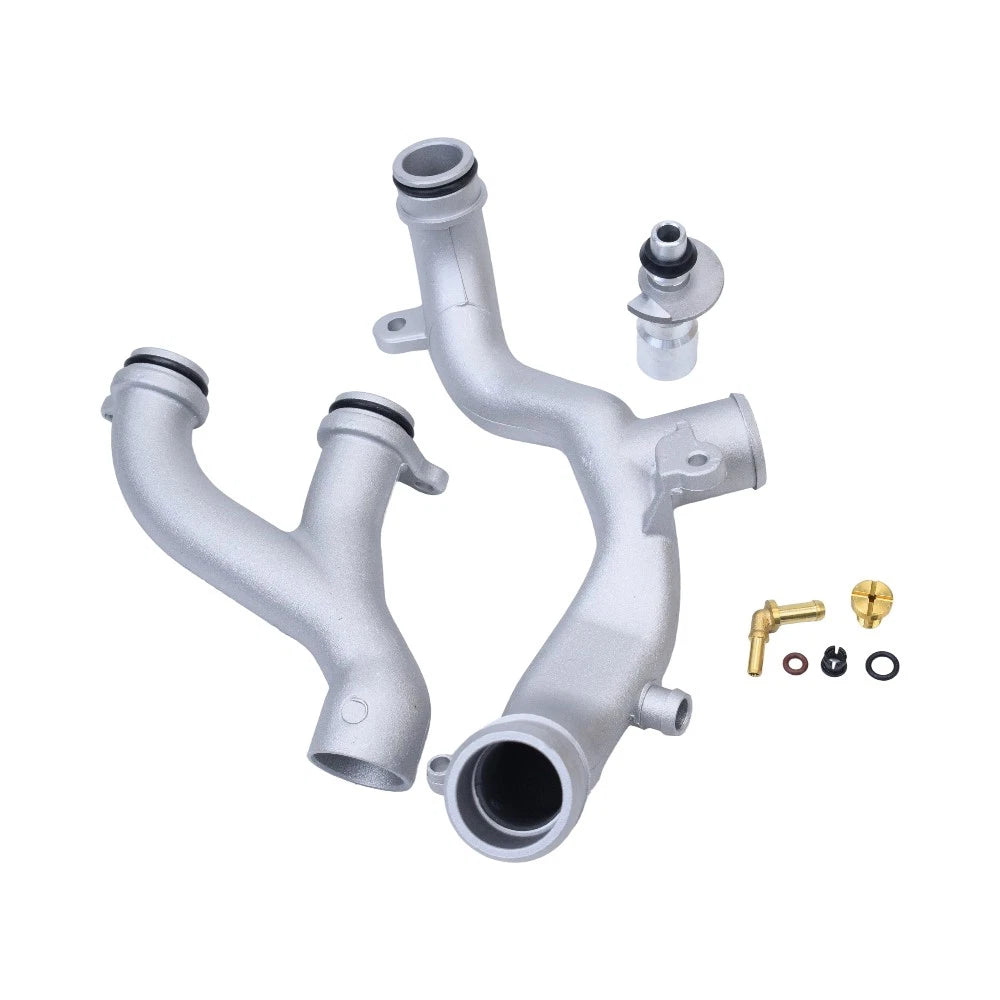 Upgraded Metal Coolant Outlet Pipes for Jaguar Land Rover 3.0L 5.0L