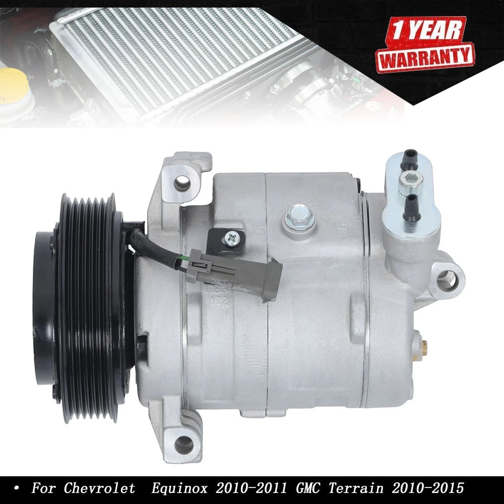 AC Compressor & Clutch for Chevrolet Equinox (2010–2011) GMC Terrain (2010–2015)
