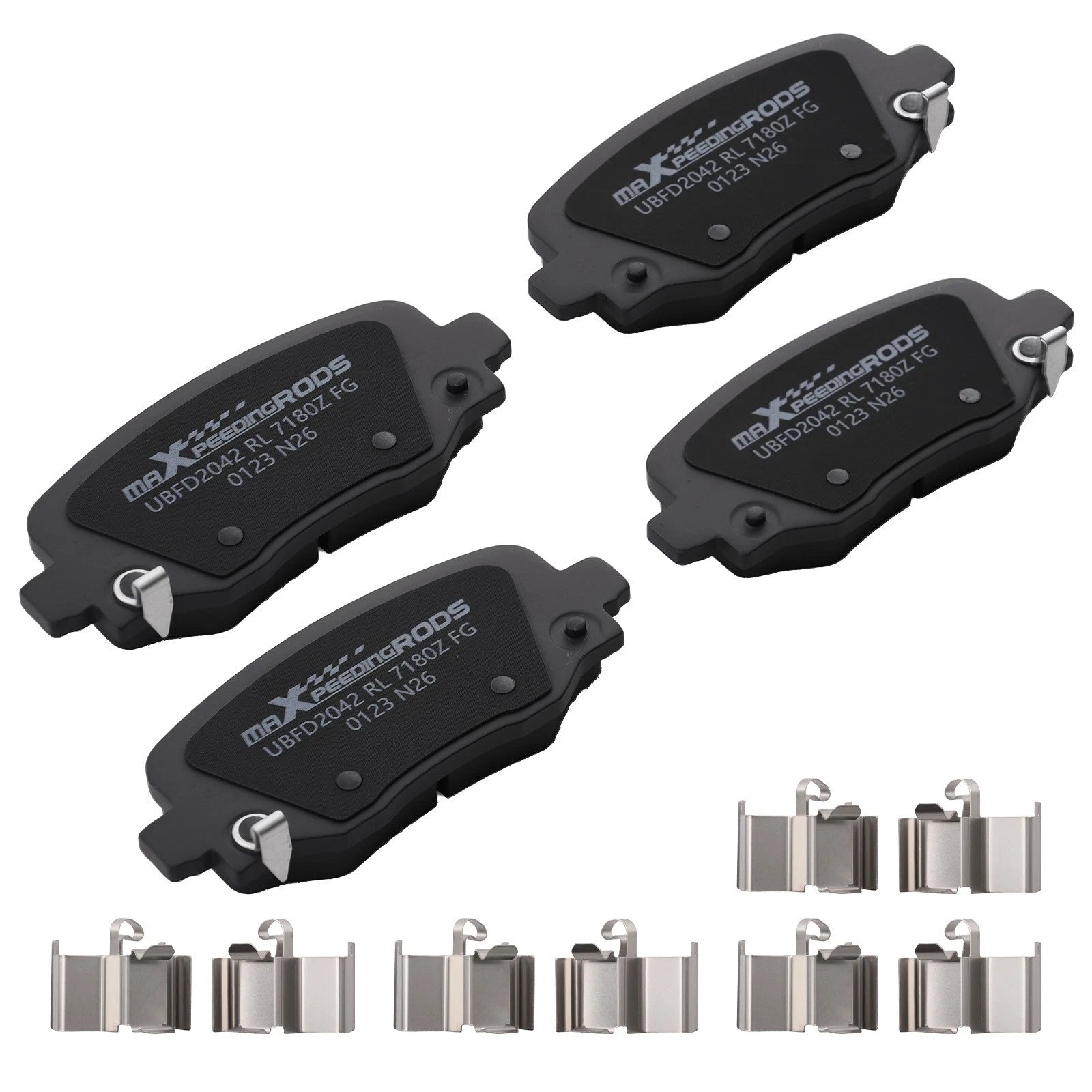 Rear Ceramic Brake Pads Kit for Chrysler 200 (2015–2017) Fiat 500X (2016–2023) P1734