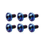Set of 6 Alloy M5x30mm Torx Head Screws for Bike Motorcycle GZ