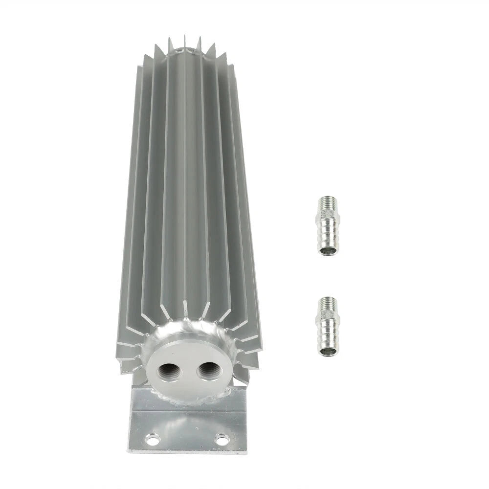 12" Dual Pass Aluminum Finned Transmission Oil Cooler for Universal Fit
