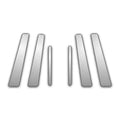 6Pc Chrome Pillar Post Covers for 97-03 Lexus Rx 300 - Upgrade Your Auto P3965