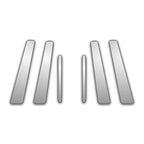 6Pc Chrome Pillar Post Covers for 97-03 Lexus Rx 300 - Upgrade Your Auto P3965