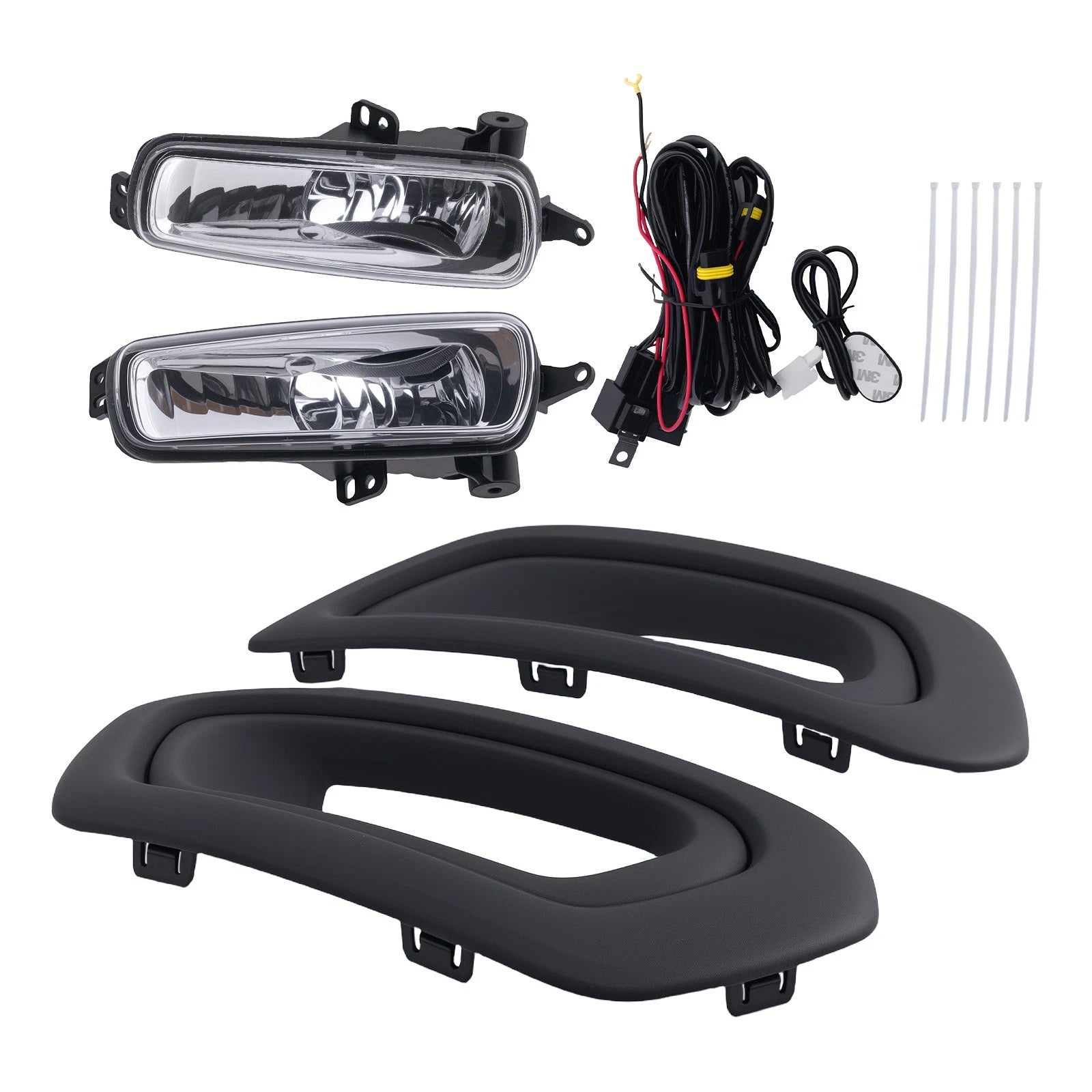 Fog Lamp Kit with Bezels & Wiring for Ford Transit (2020–2024)