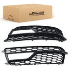 Set of 2 Front Bumper Fog Lamp Grille Covers for Audi A5 S-line S5 (2013–2017)