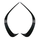 Black ABS Front Bumper Lip Splitter Spoiler for Mercedes C-Class (2022-2023)