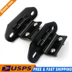 Billet Aluminum Rear Hatch Hinges Black Pair for Camaro/Firebird (1982–1992)