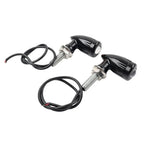 Mini Turn Signal Light Blinker Black for Harley Bobber Cafe Racer