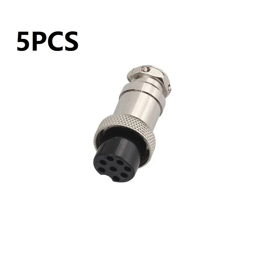 5 x 8 Pin Female Plug for Ham & CB Radio MIC Microphone Connector
