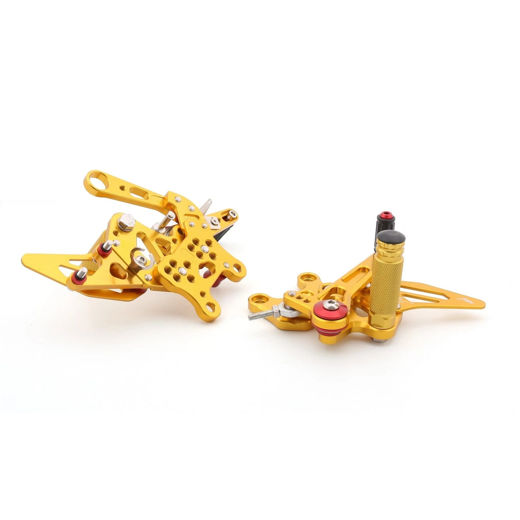 CNC Racing Rearset Footrest Pegs for Aprilia RSV4 (2009–2012) Gold
