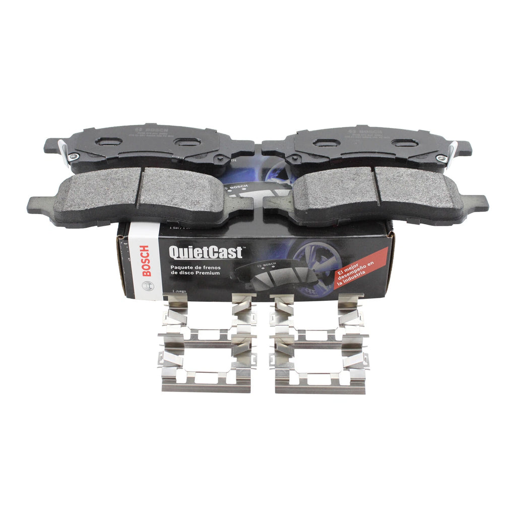 Set of 4 Bosch QuietCast Front Semi-Metallic Brake Pads for Buick Chevy GMC Isuzu Saab