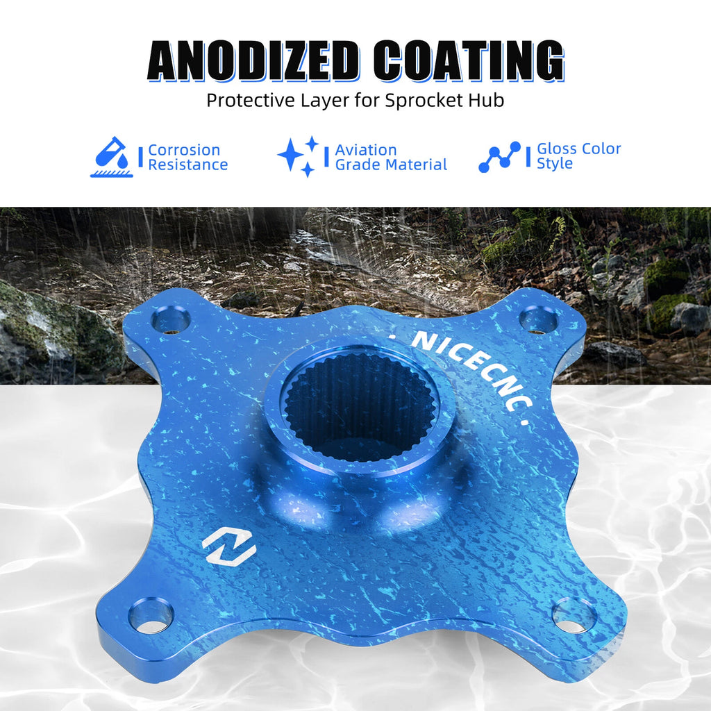 Aluminum Sprocket Axle Collar Wheel Hub for Yamaha Raptor 700 YFM700R (2006–2024)