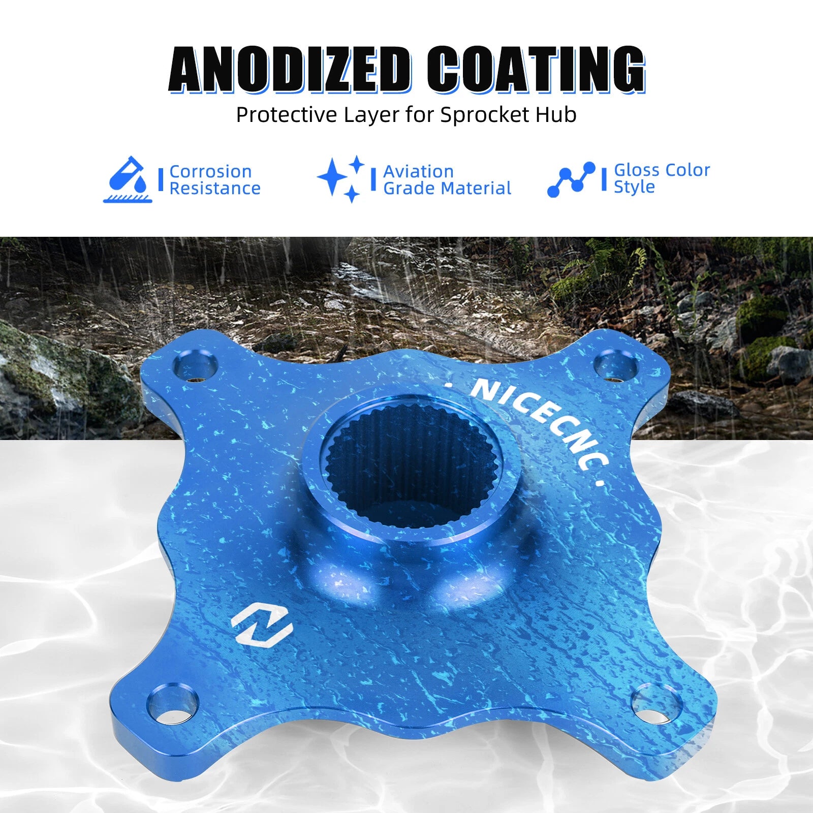 Aluminum Sprocket Axle Collar Wheel Hub for Yamaha Raptor 700 YFM700R (2006–2024)