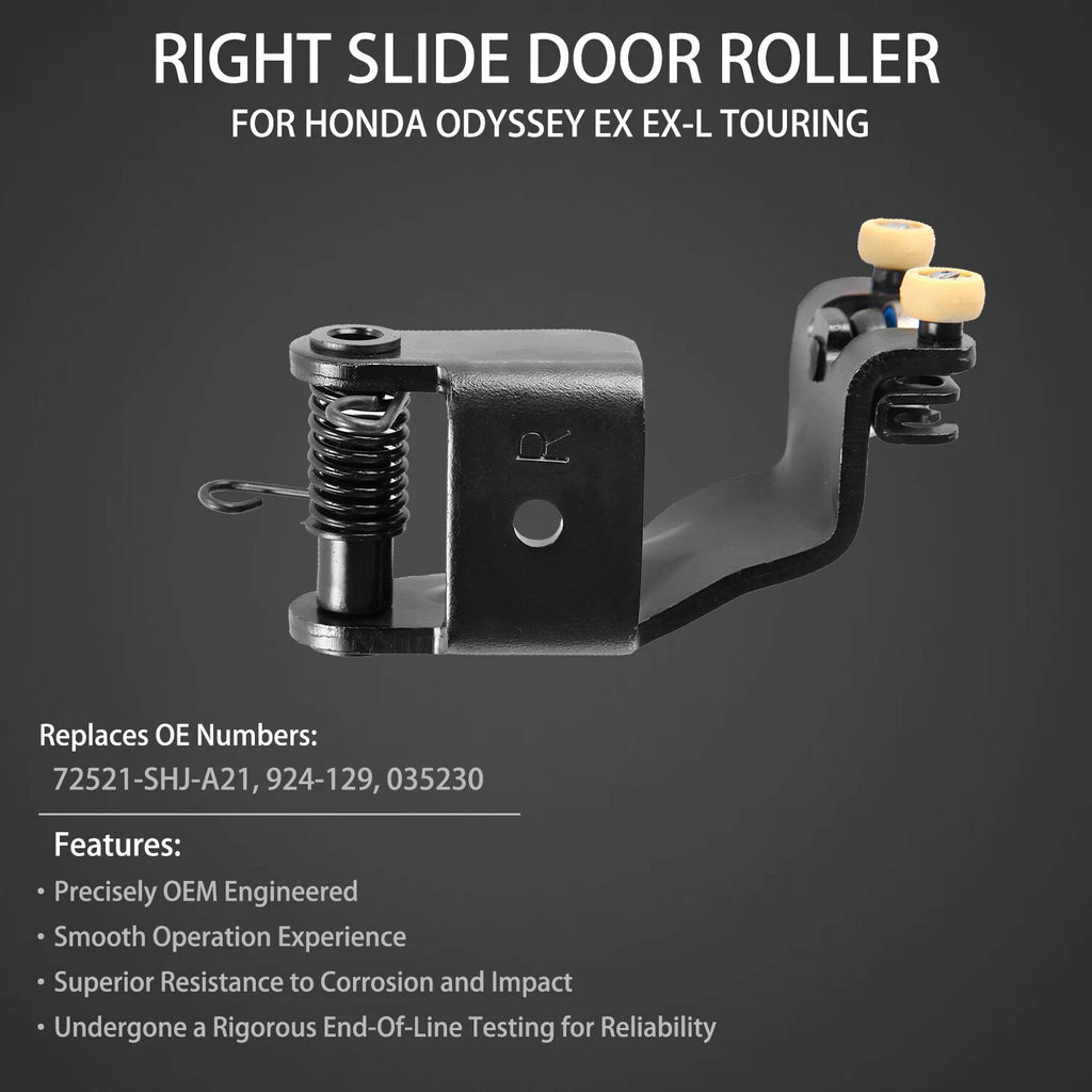 Right Center Sliding Door Hinge & Roller for Honda Odyssey (2005–2010) 72521-SHJ-A21