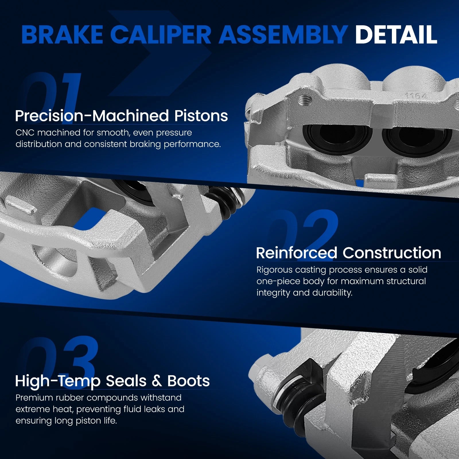 Front Brake Caliper for Jeep Grand Cherokee (2005-2010)