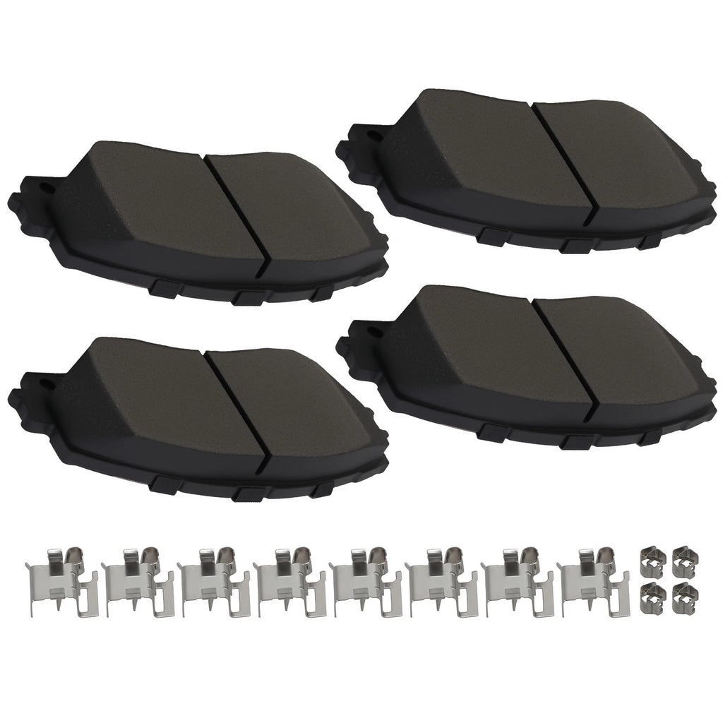 Front Ceramic Brake Pads Set of 4 for Lexus HS250h (2010–2012) / Pontiac Vibe (2009–2010)