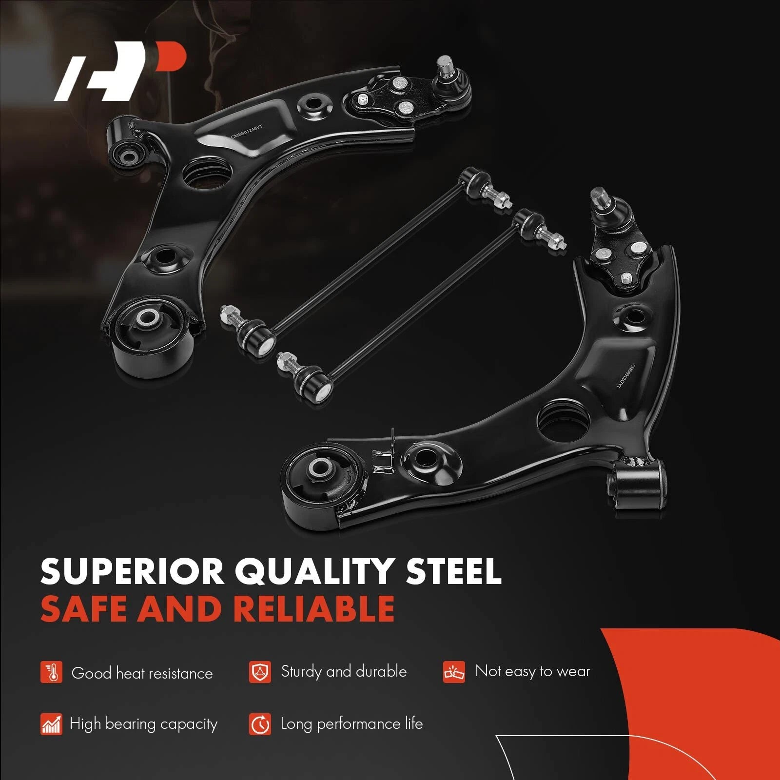 6X Control Arm with Ball Joint, Sway Bar & Tie Rod for Kia Model