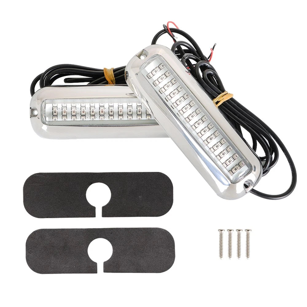 2X LED Underwater Transom Lights for Boat Marine (Universal)