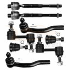 Set of 8 Front Ball Joints Tie Rods Sway Bar Links for Nissan Titan (2004–2015)