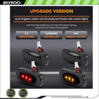 4X Smoked LED Fender Side Marker Lights for RAM 2500 3500 (2003–2018)