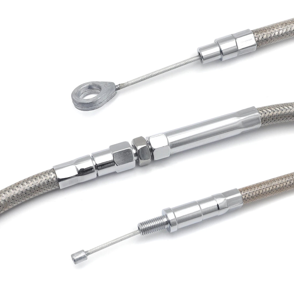 Stainless Braided Clutch Cable for Harley Twin Cam Evolution 1987–2006