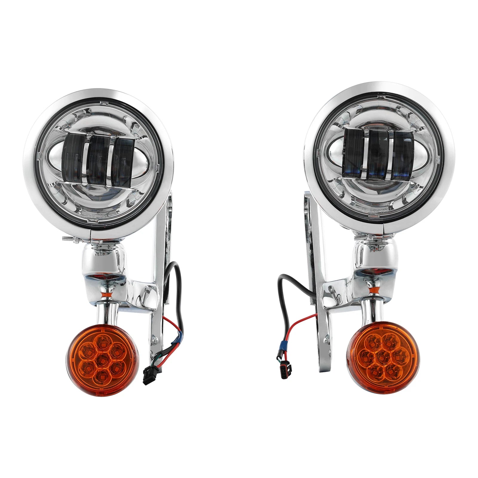 LED Turn Signal Fog Light Bracket for Harley Touring Road King (1994–2024)