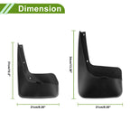 Set of 4 Mud Flaps Splash Guards for Dodge Town & Country (2011–2017)