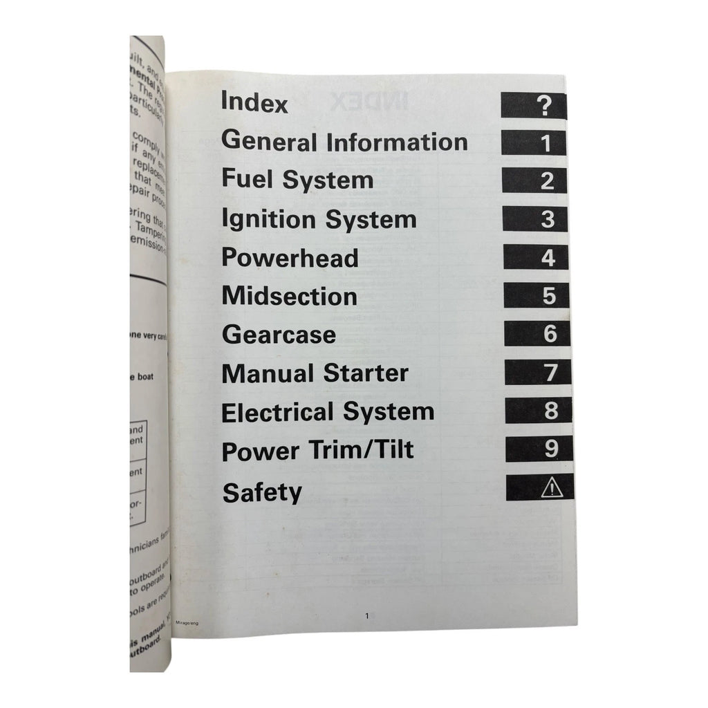 Service Manual for Johnson EE 25/35 3-Cylinder (1999) - Part #787029