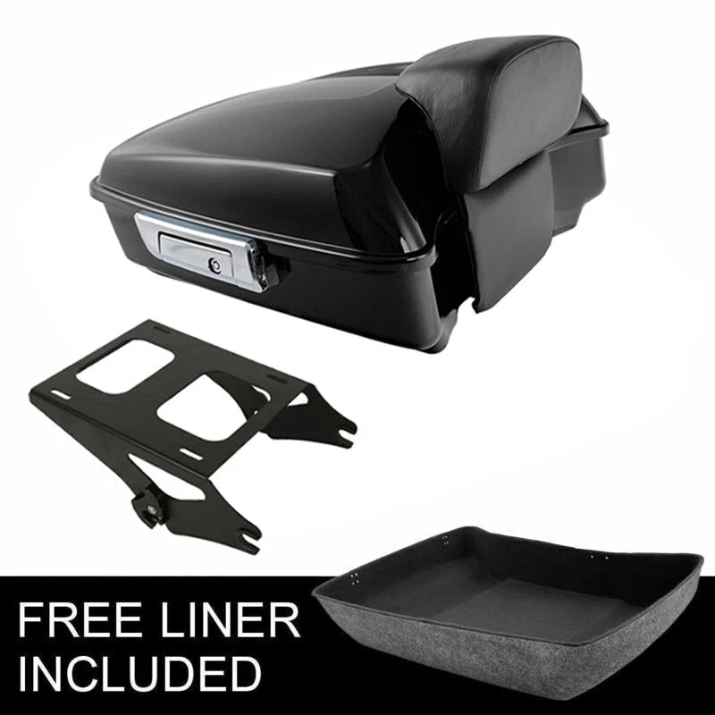 Chopped Trunk Backrest Mount Rack for Harley Touring Road King (2014–2026)