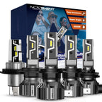 Set of 6 LED Headlight Bulbs H4 H8 H9 H11 9005 9006 for Cars