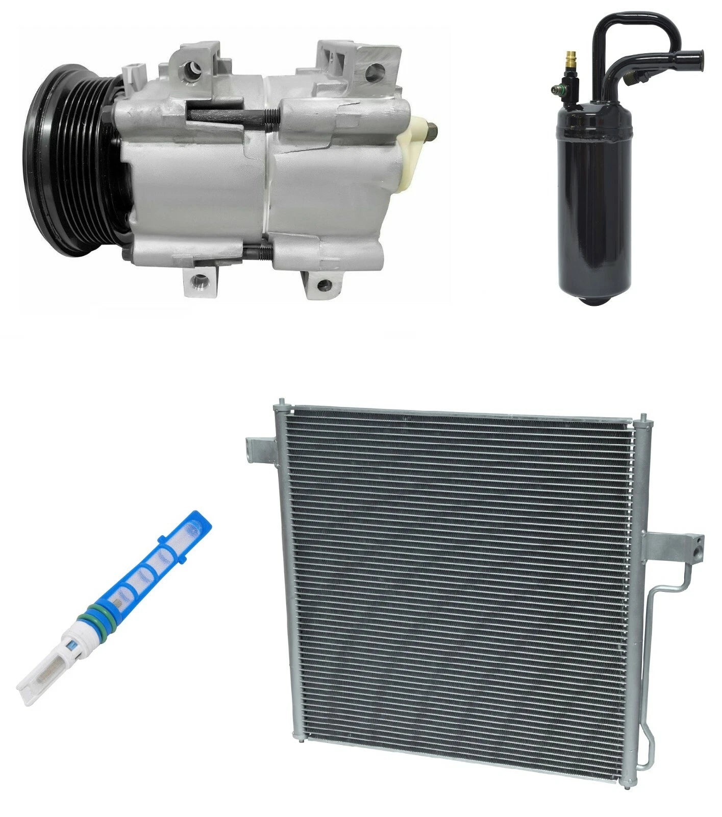 A C Compressor Kit With Condenser for Ford Mountaineer 5.0L (1998–2001)