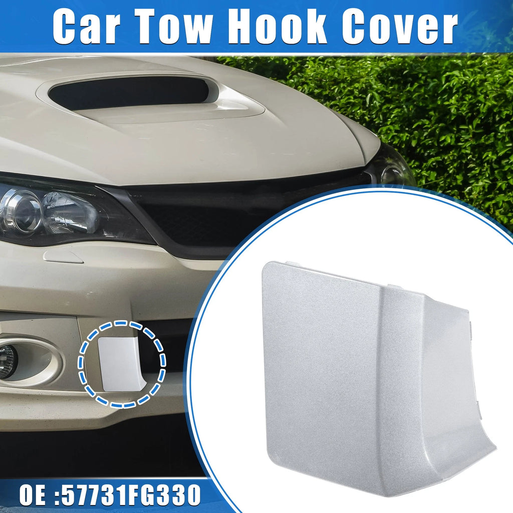 Tow Eye Hook Cover for Subaru Impreza (2010–2014) - Silver Tone