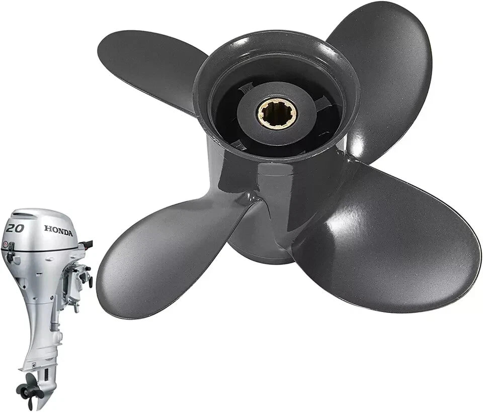 9 1/4 x 11 Aluminum Outboard Propeller for Honda 8-20HP (8 Tooth, RH)