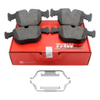 Set of 4 TRW Pro Low-Metallic Brake Pads for BMW E38 E39 E53 (1995–2003)