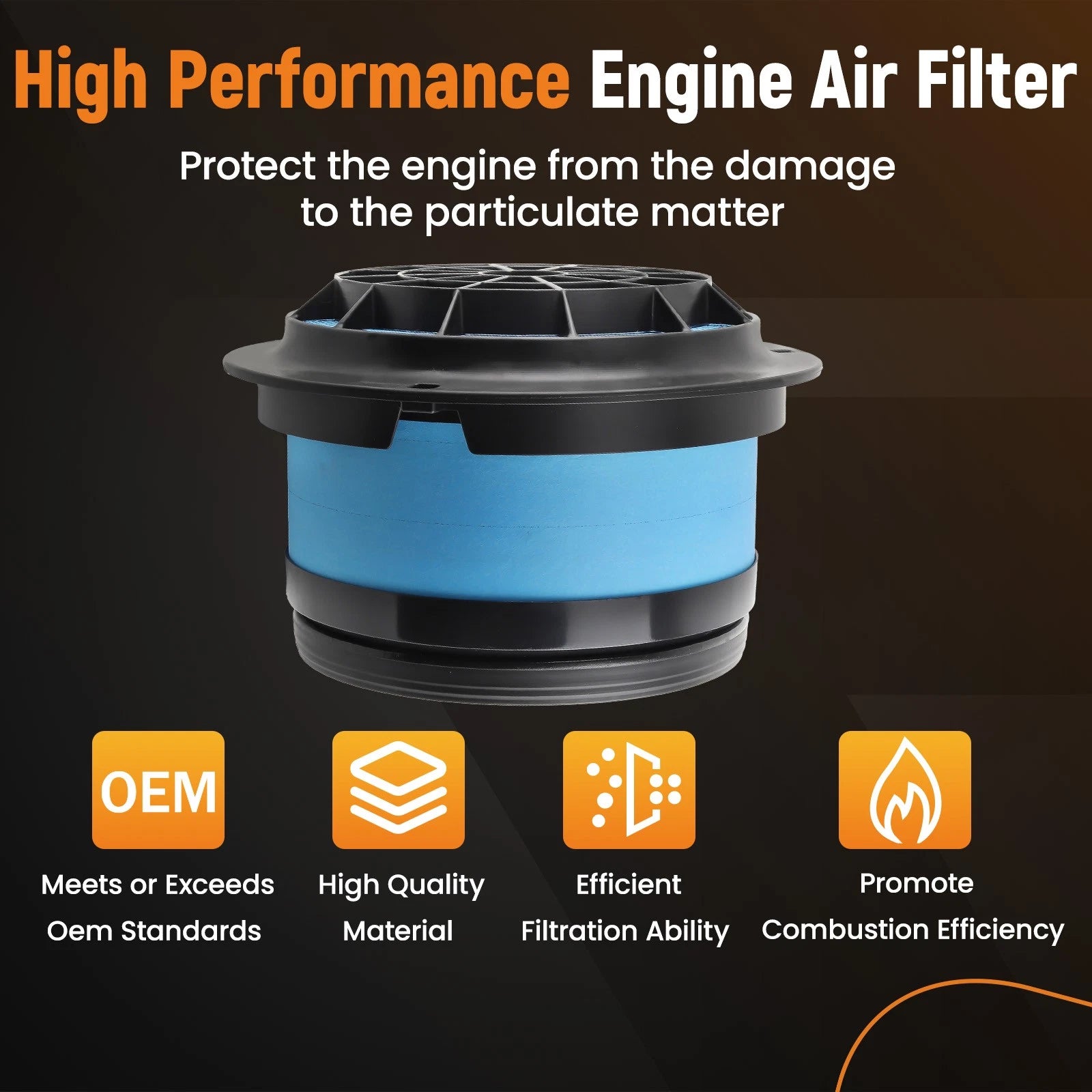 Engine Air Cleaner for Freightliner M2 100 106 112 (P607955 CA4700 LAF3233)