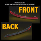 2X Rear Bumper Reflector for Mercedes Benz ML500 ML550 ML63 AMG (2012–2015)