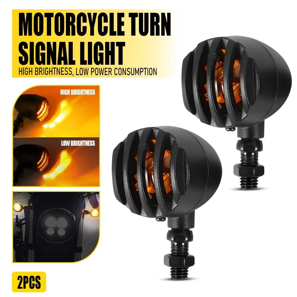 4X Bullet Blinker Turn Signal Lights for Bobber Chopper (Custom)